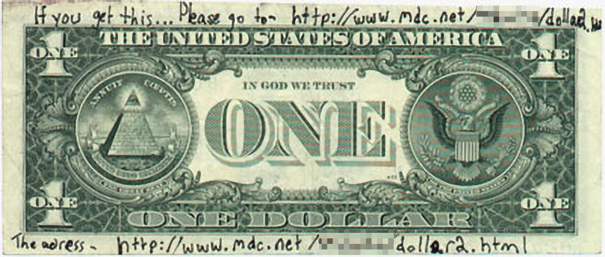 a picture of the first dollar