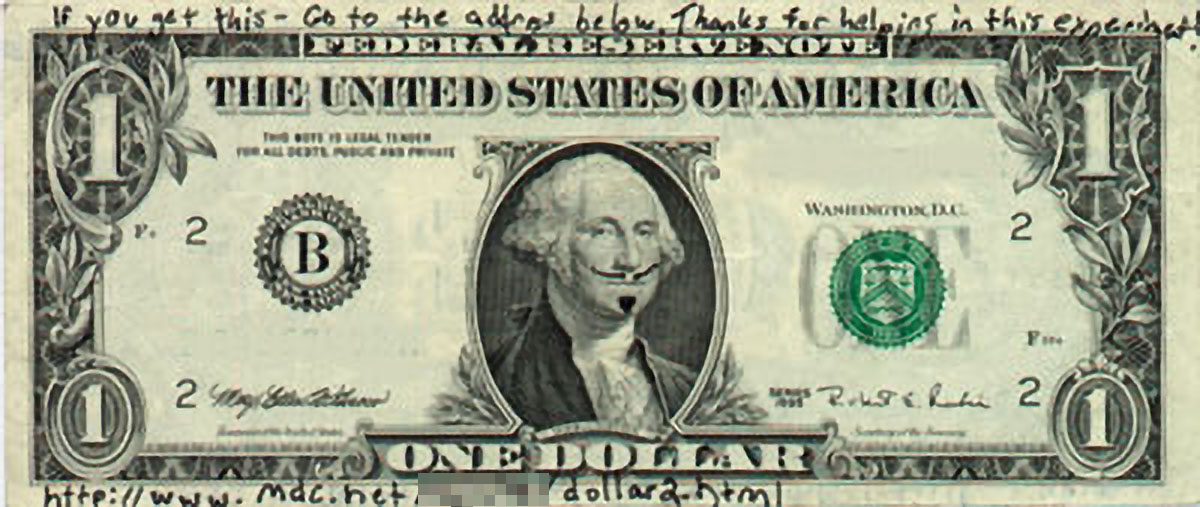 a picture of the first dollar